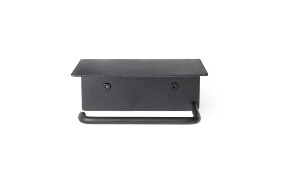 Ferm Living Dora Toilet Paper Holder With Shelf Black