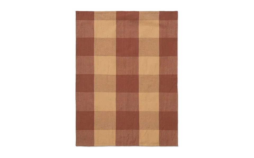 Ferm Living Hale Kitchen Towel 50x70 Cm Peach-spice Red