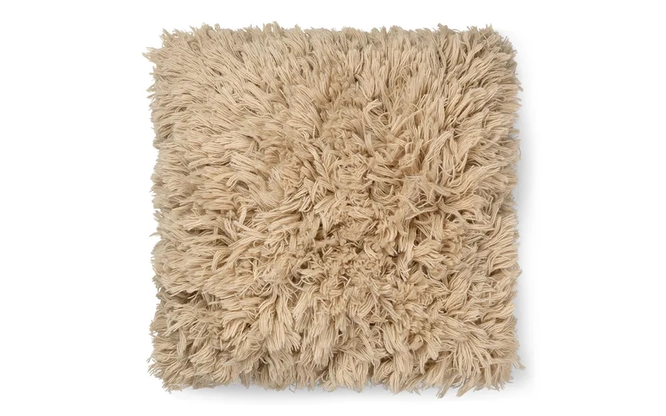 Ferm Living Meadow High Pile Cushion 50x50 Cm Light Sand
