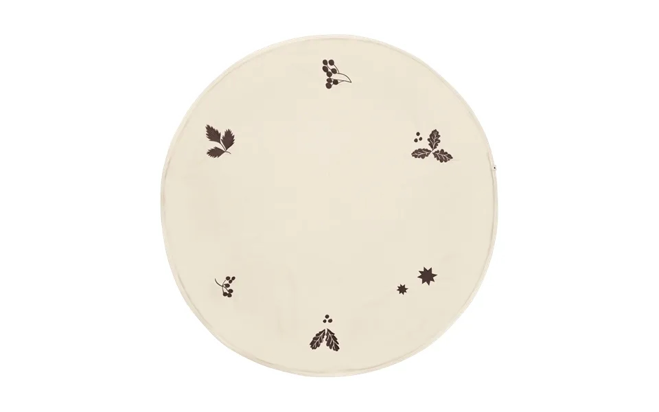 Ferm Living Oak Christmas Tree Blanket Julgransmatta Ø120 Cm Natural