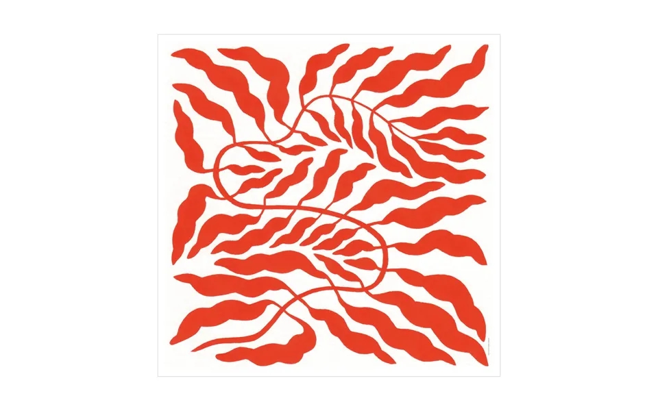 Fine Little Day Orange Red Leaf 50x50 Cm