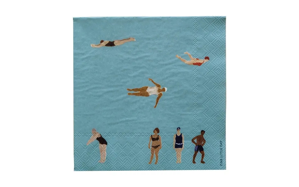 Fine Little Day Swimmers Paper Napkins 33x33 Cm 25-pack Multi