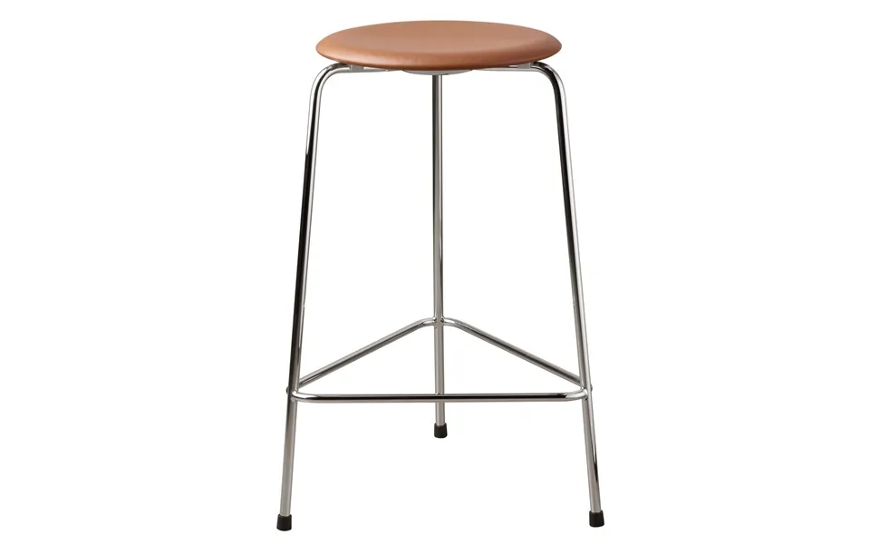 Fritz Hansen High Dot Stool Leather Walnut