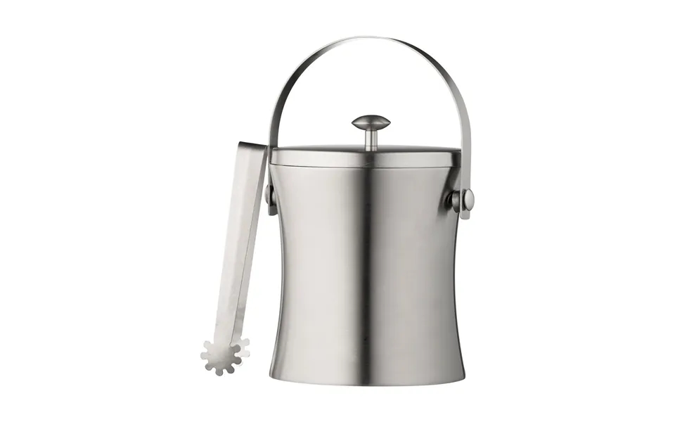 Funktion Function Ice Bucket With Tongs Stainless Steel