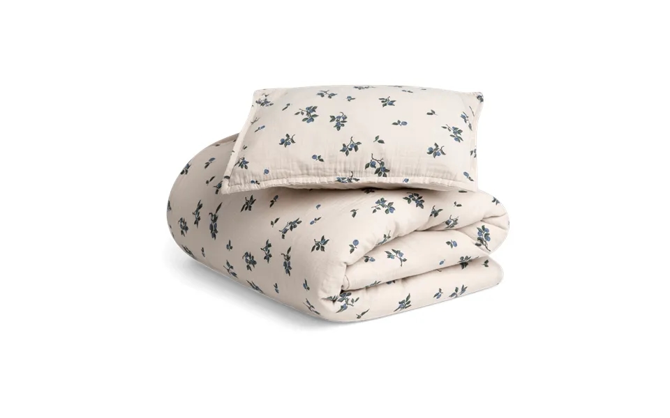 Garbo&friends Blueberry Muslin Bed Set Baby 70x100 Cm 40x45 Cm