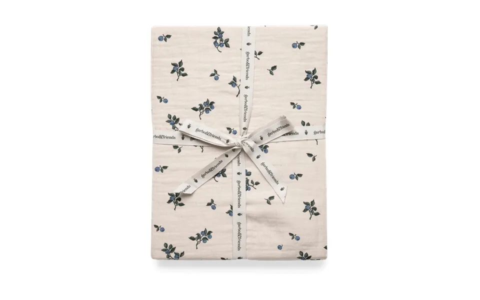 Garbo&friends Blueberry Muslin Fitted Sheet 90x200x30 Cm