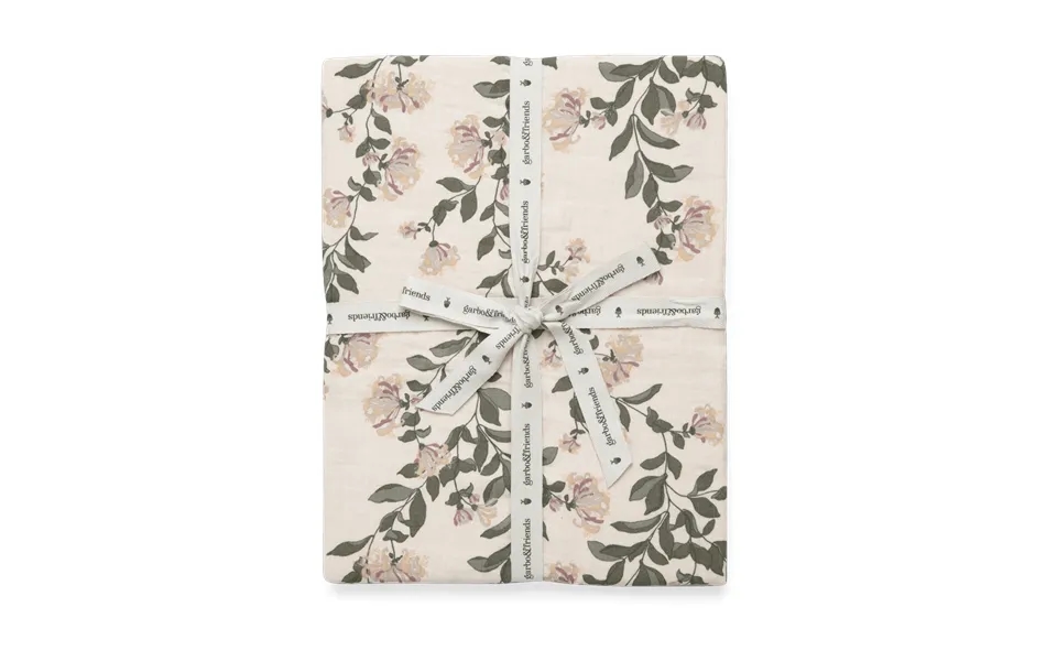 Garbo&friends Honeysuckle Muslin Fitted Sheet 90x200x30 Cm