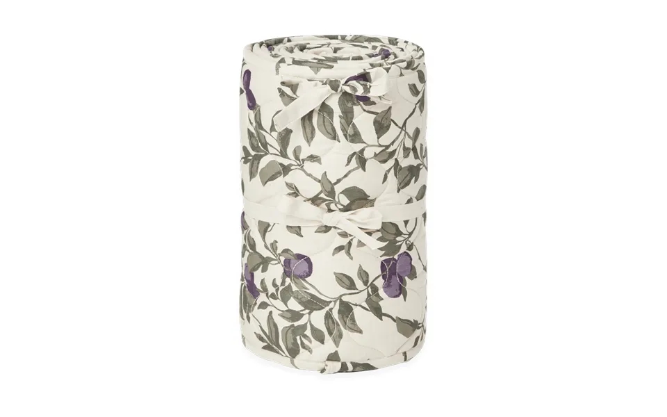 Garbo&friends Plum Satin Quilted Crib Bumper 30x360 Cm