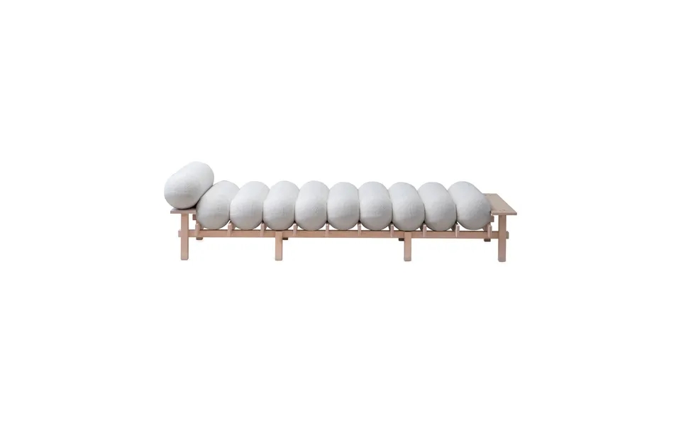 Gärsnäs Dag Daybed Beech-barnum Bouclé 01 Off White
