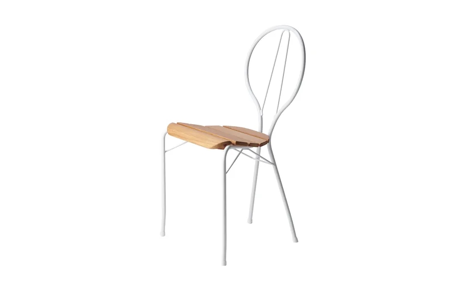 Gärsnäs Pia Chair White Lacquered Steel Frame-oiled Oak