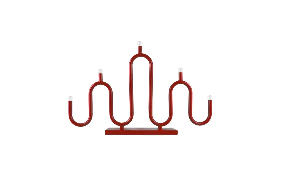 Globen Lighting Noel 5 Advent Candle Red