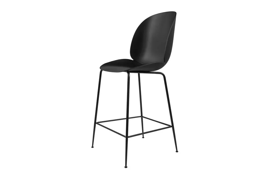 Gubi Beetle Barchair Plastic Black Legs Black