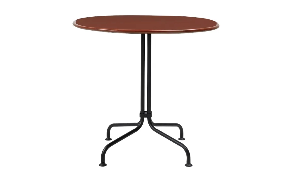Gubi Carmel Bistro Dining Table 75x75 Cm Rock Red-black Semi Matt