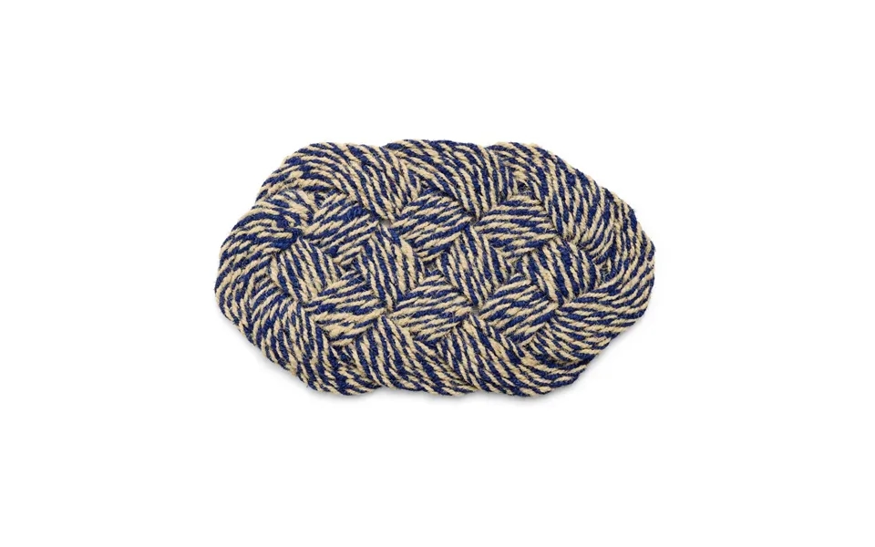 Hay Coco Doormat 40x80 Cm Swirl Blue-off White