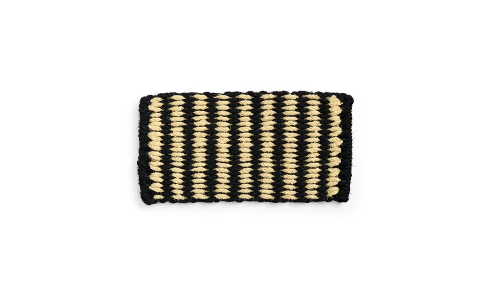 Hay Coco Stripe Wide Doormat Black-white