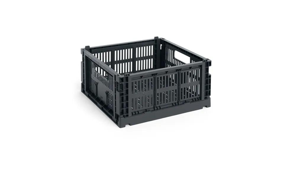 Hay Colour Crate M Square 29.5x29.5 Cm Charcoal