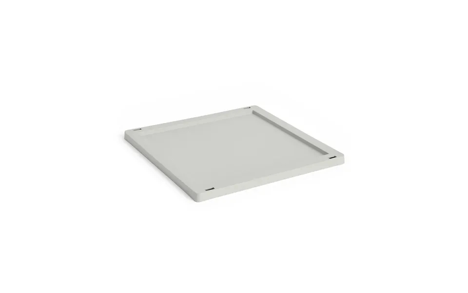 Hay Colour Crate Square Cube Lock Plastic Medium Grey