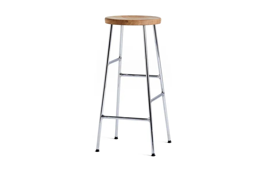 Hay Cornet Bar Stool 75 Cm Oiled Oak-chrome
