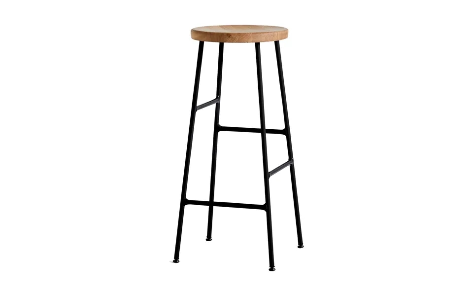 Hay Cornet Bar Stool 75 Cm Oiled Oak-soft Black