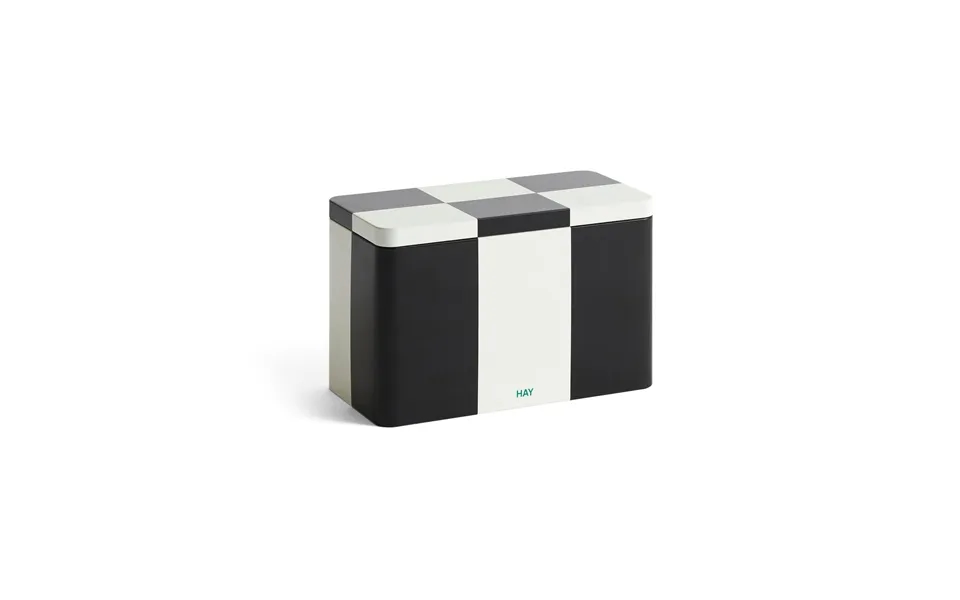 Hay Hay Tin Container Medium Black-off White