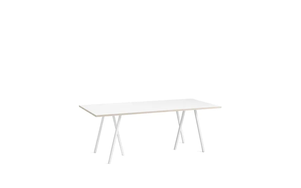 Hay Loop Stand Dining Table White Laminate-white - 200 Cm