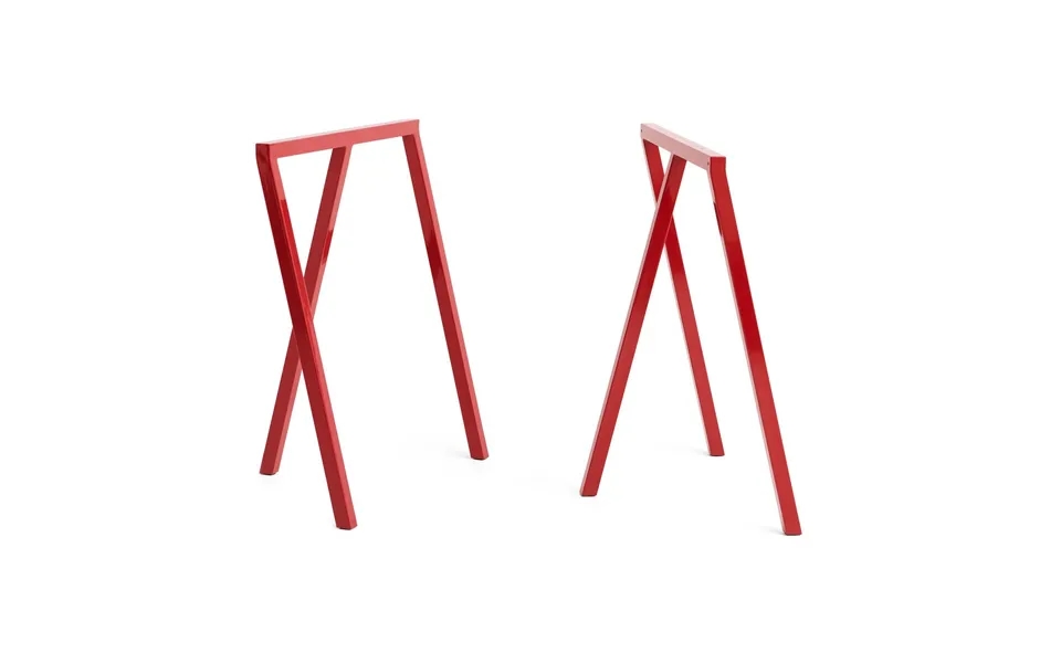 Hay Loop Stand Frame Leg Stand 72 Cm 2-pack Maroon Red