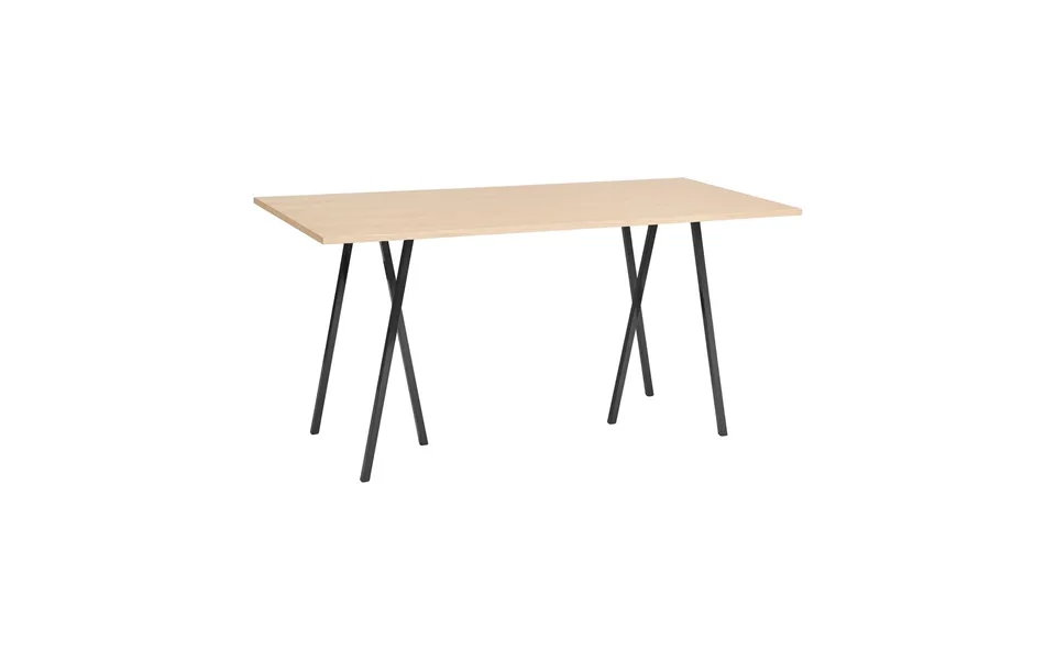 Hay Loop Stand Incl. Support Bar Table 92,5x200 Cm Black-clear Lacq
