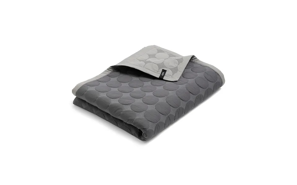 Hay Mega Dot Bedspread Organic 195x245 Cm Dark Grey