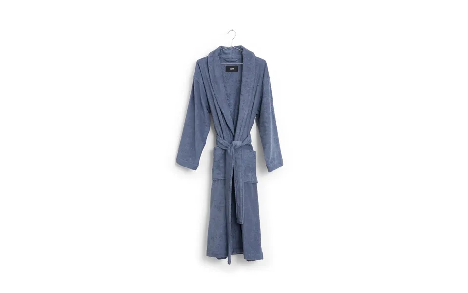 Hay Mono Bathrobe M L Steel Blue