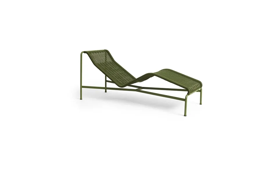 Hay Palissade Cord Chaise Longue Olive