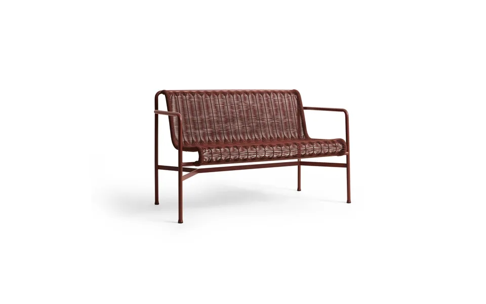 Hay Palissade Cord Dining Bench With Armrests Iron Red