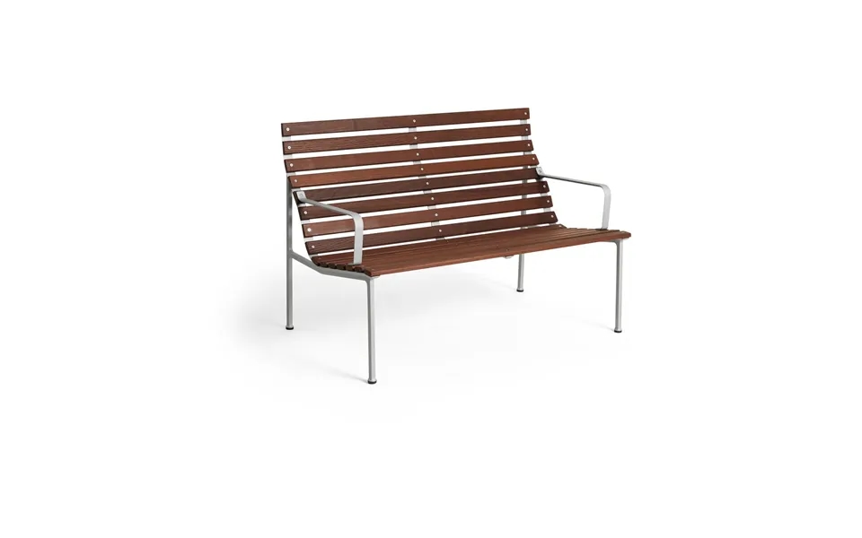 Hay Traverse Lounge Bench With Armrests Oiled Ash