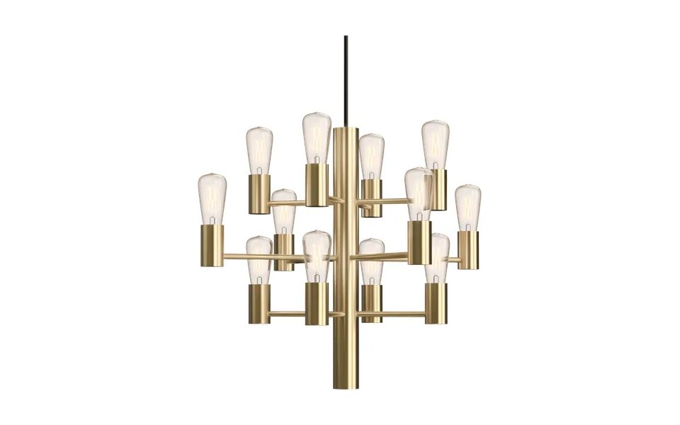 Herstal Manola Mini 12 Chandelier Satin-brass