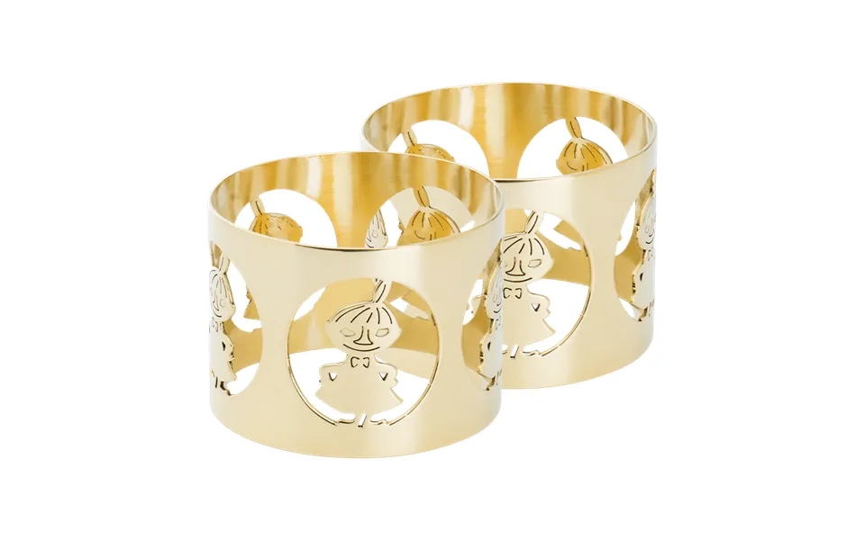 Hilke Collection Hilke X Moomin Napkin Ring Little My 2-pack Brass