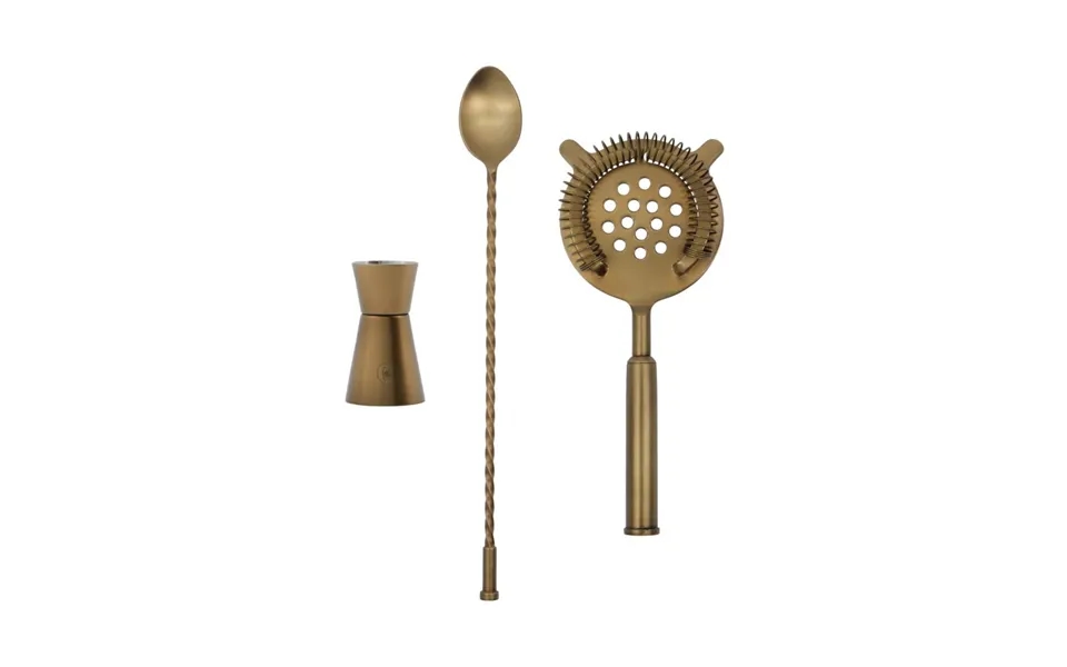 House Doctor Baar Cocktail Set 3-pack Antique Brass