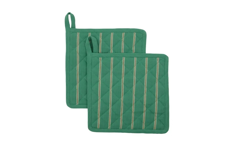 House Doctor Chef Pot Holder 22x22 Cm 2-pack Green