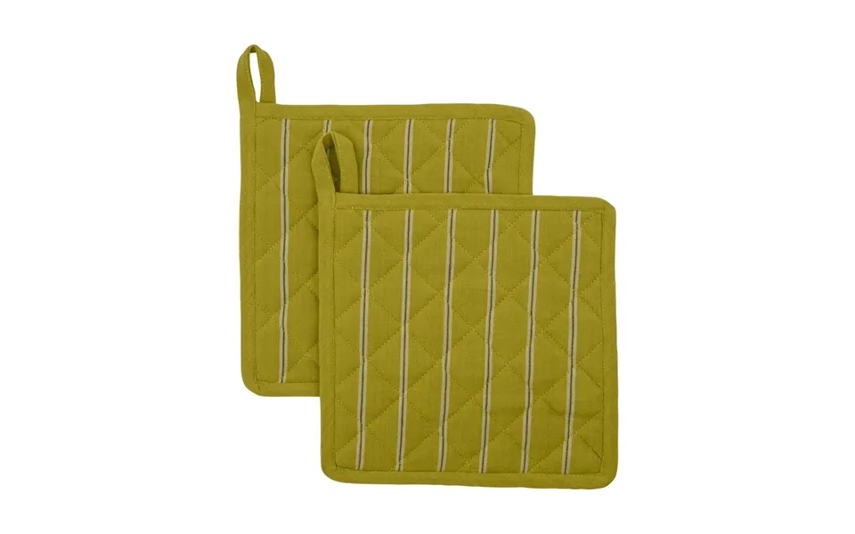 House Doctor Chef Pot Holder 22x22 Cm 2-pack Mustard Yellow