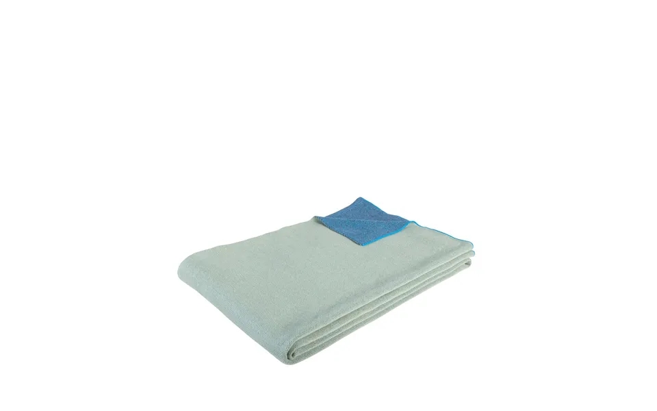Hübsch Cotton Throw 130x200 Cm Green-blue