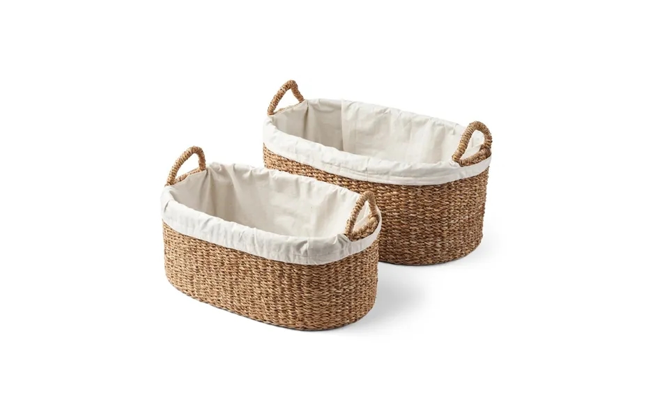 Humdakin Humdakin Laundry Basket Low 2 Parts Braided