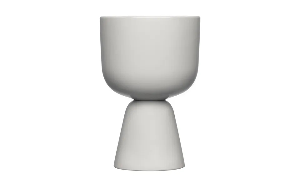 Iittala Nappula Flower Pot Ø12,5 Cm H19 Cm Light Grey