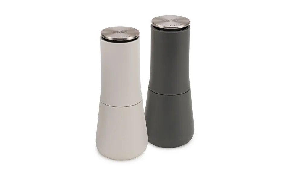 Joseph Joseph Milltop Salt And Pepper Grinder 2 Pieces Grey-white