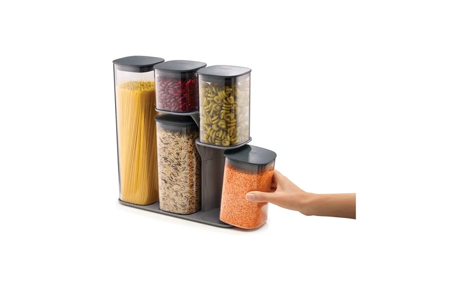 Joseph Joseph Podium Storage Jar 5 Pieces Grey