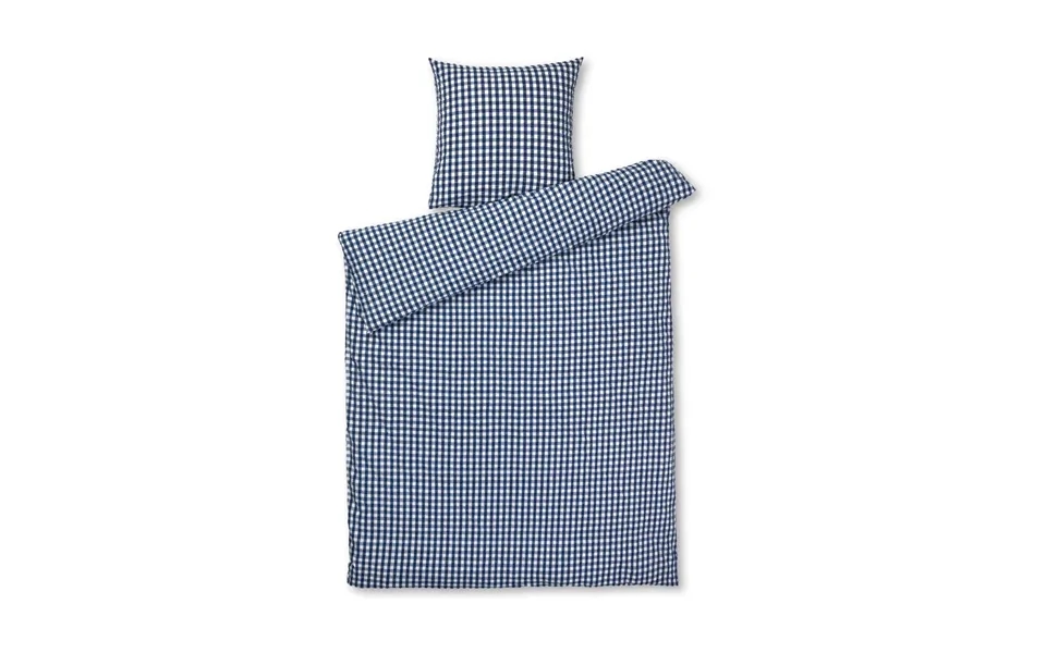Juna Bæk&bølge Bed Set 150x210 Cm Dark Blue-white