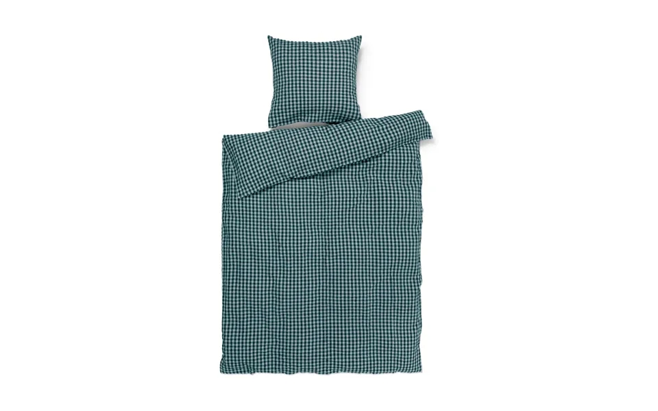 Juna Bæk&bølge Bed Set 150x210 Cm Green-light Blue