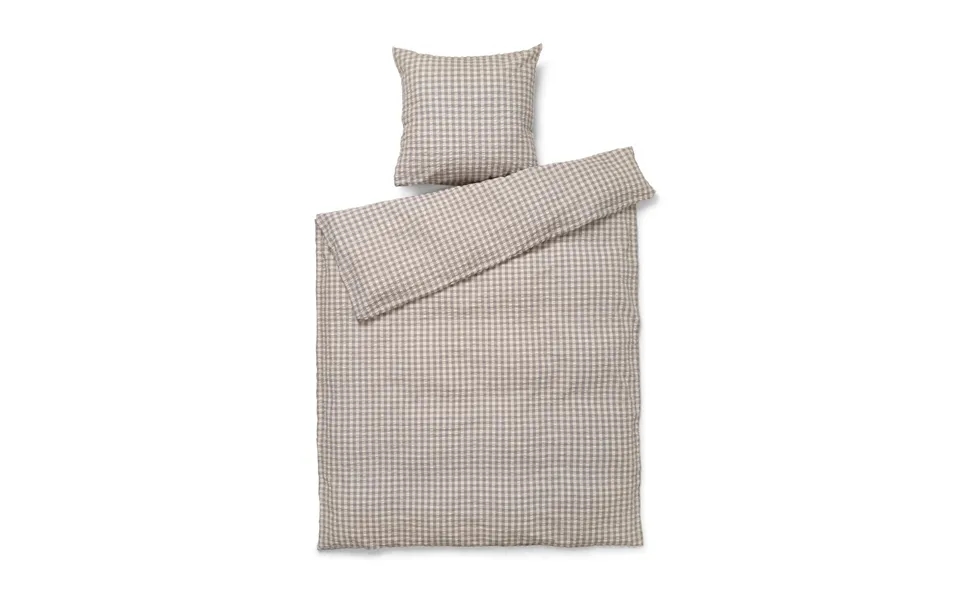 Juna Bæk&bølge Bed Set 150x210 Cm Grey-birch