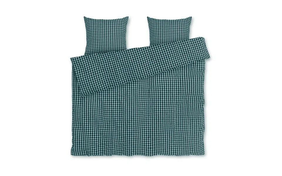 Juna Bæk&bølge Bedding Set 200x220 Cm Green-light Blue
