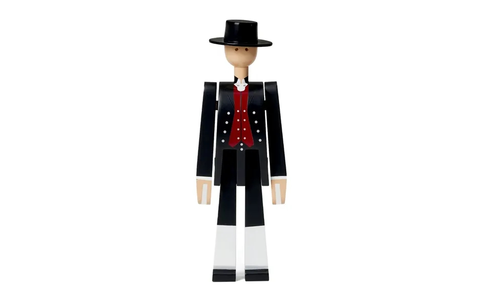 Kay Bojesen Denmark Kay Bojesen Man In Norwegian Folk Costume Black-red-white