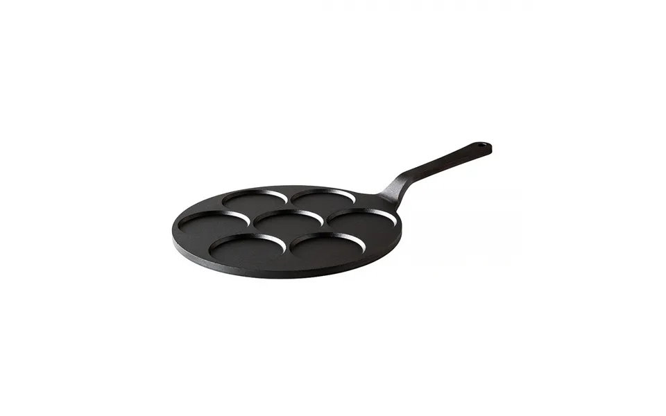 Kockums Jernverk Flat Pancake Pan 24 Cm Black
