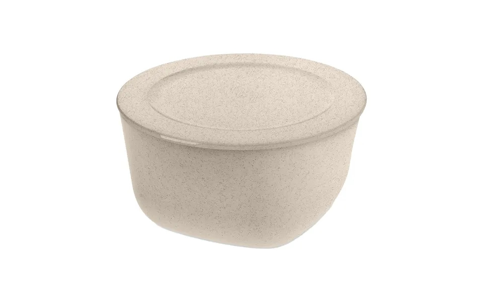 Koziol Connect Bowl Basin With Lid 4 L Biocircular Thermoplastic Nature Desert Sand