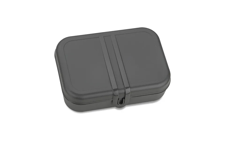 Koziol Pascal Lunch Box With Divider L Dark Grey